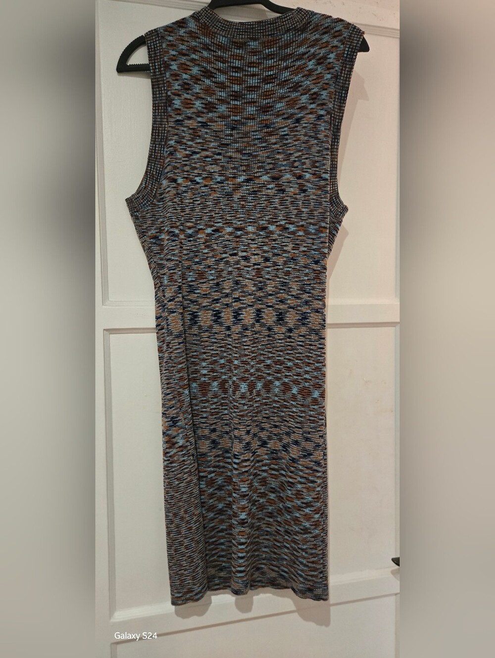 Cotton On Sleeveless Maxi Dress in Brown and Light Blue Multi